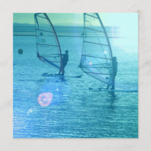Invitación Windsurfing del diseño
