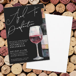 Invitación Wine Aged To Perfection Adult Birthday Party
