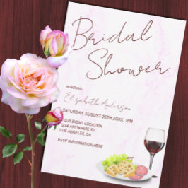 Invitación Wine & Charcuterie Bridal Shower