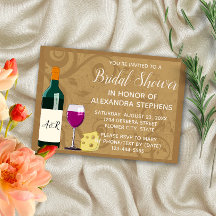 Wine & Cheese Elegant Bridal Shower