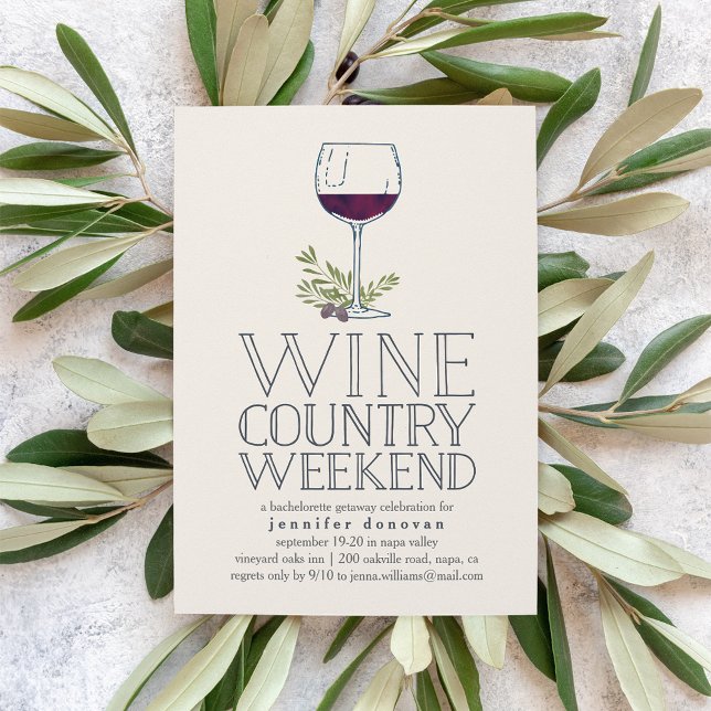Invitación Wine Country Weekend Getaway (Subido por el creador)