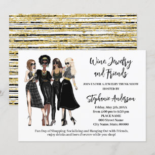 Invitación Wine Jewelry and Friends Trunk Show