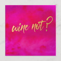 Wine Not Invitation Pearl Shimmer