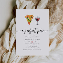 Wine & Pizza Perfecto Pareja Ensayo Cena