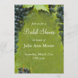 Invitación Wine Vineyard Theme Bridal Shower
