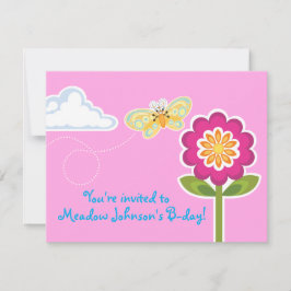 Invitación Wing-Nutz™_Butterfly_dulce y divertido fiesta de c