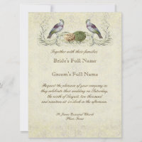 Wings of Love Invitation - Cream Tan