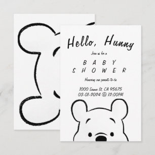 INVITACIÓN WINNIE BABY SHOWER INVITE