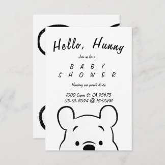 INVITACIÓN WINNIE BABY SHOWER INVITE