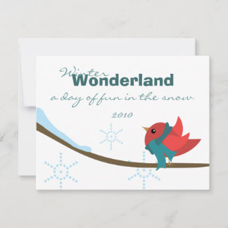 Invitación Winter Bird