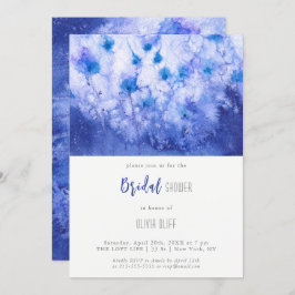 Invitación Winter Blue Garden Bridal Shower