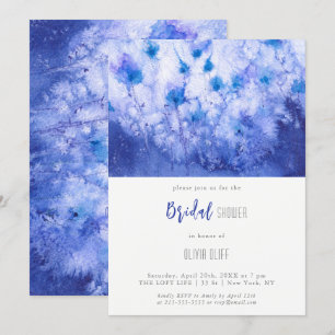 Invitación Winter Blue Garden Bridal Shower