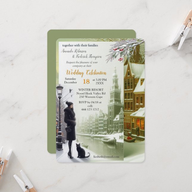 Invitación Winter Celebrations in Amsterdam (Anverso/Reverso In Situ)