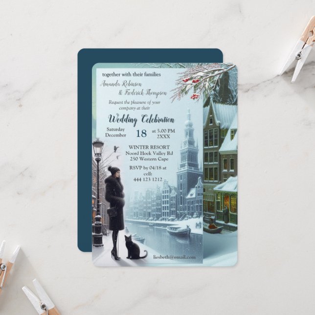 Invitación Winter Celebrations in Amsterdam (Anverso/Reverso In Situ)