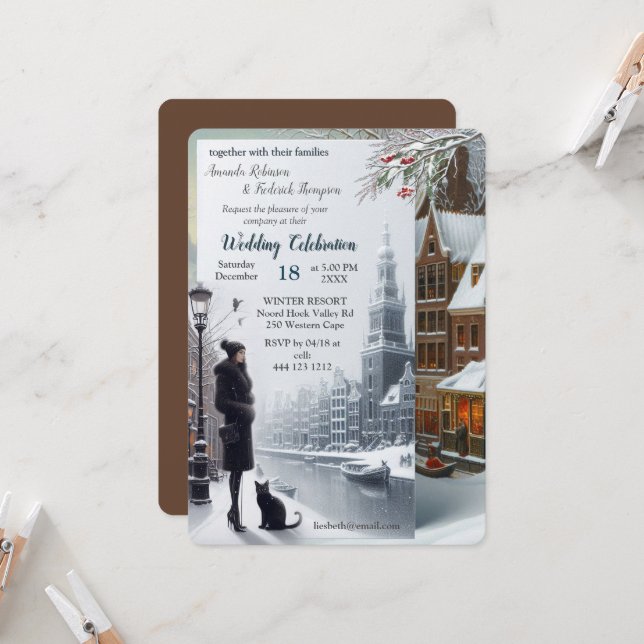 Invitación Winter Celebrations in Amsterdam (Anverso/Reverso In Situ)