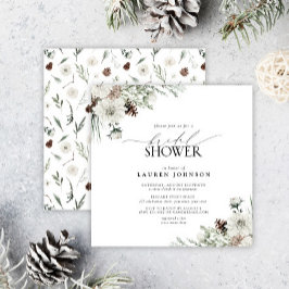 Invitación Winter Evergreen Elegant Bridal Shower
