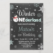 Winter Fiesta de cumpleaños de Onederland Mint Blu