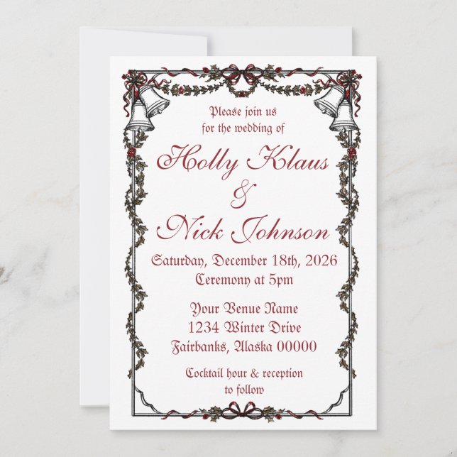 Invitación Winter Invite (Anverso)