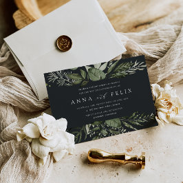 Invitación Winter Meadow | Boda Botánico Verde