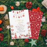 Invitación Winter Merry Christmas Watercolor Baby Shower<br><div class="desc">Winter Merry Christmas Watercolor Baby Shower</div>