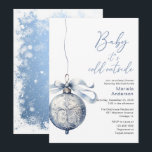 Invitación Winter Merry Christmas Watercolor Baby Shower mamá<br><div class="desc">Invierno Feliz Navidad acuarela Baby Shower mamá-a-ser</div>