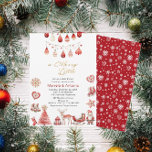 Invitación Winter Merry Christmas Watercolor de repuesto Baby<br><div class="desc">Invierno Feliz Navidad acuarela Baby Shower a los futuros padres</div>