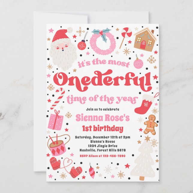 Invitación Winter ONE: Maravillosa fiesta de cumpleaños de Na (Anverso)