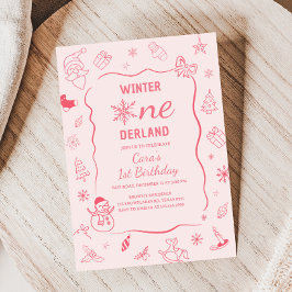 Invitación Winter Onederland Birthday Party