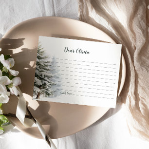 Invitación Winter Onederland Birthday Time Capsule Note Card