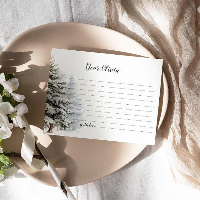Invitación Winter Onederland Birthday Time Capsule Note Card (Subido por el creador)
