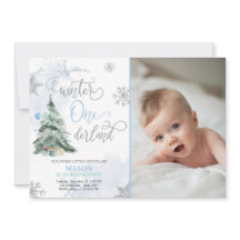 Winter Onederland Boy Blue Winter Primer cumpleaño