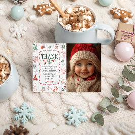 Invitación Winter ONEderland Photo Thank You