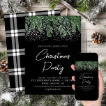 Invitación Winter Pines | Fiesta de feriado de los Navidades<br><div class="desc">¿Buscando la invitación perfecta para una fiesta de Navidades que es elegante y personalizable? No hay más que fijarse en este impresionante diseño de bosque de invierno. Con su niebla empapada sobre lomas de pino y fondo negro de moda, esta invitación es la manera perfecta de marcar el tono para...</div>
