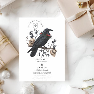 Invitación Winter Raven Gothic Boda
