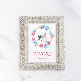 Invitación Winter Rubor Pink Baby Shower favorece el Rótulo d