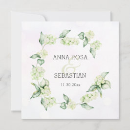 Invitación *~* Winter Snow Berry AR12 Boho RSVP QR Boda