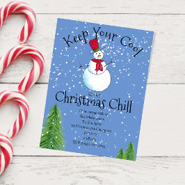 Invitación Winter Snowman Fiesta