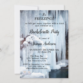 Invitación Winter Sparkling ilumina cristales de hielo Bachel