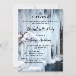 Invitación Winter Sparkling ilumina cristales de hielo Bachel