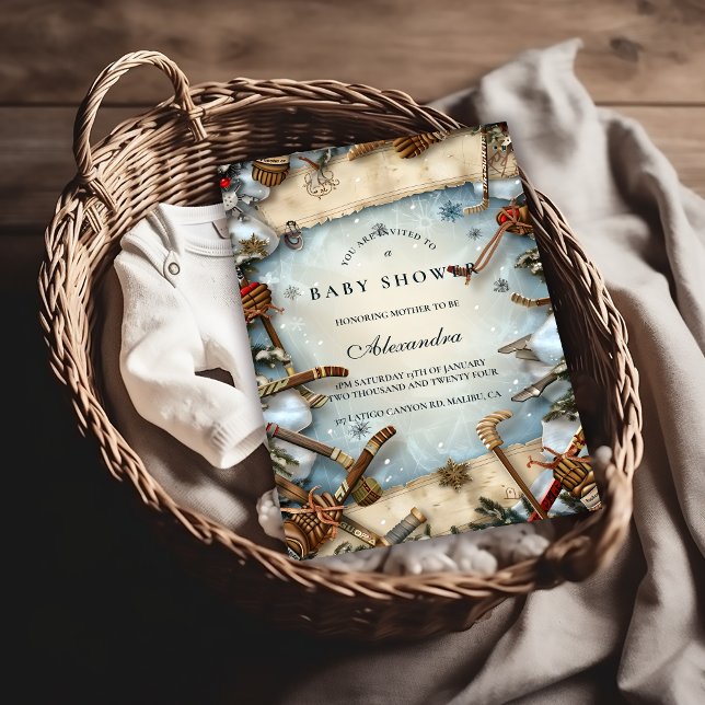 Invitación Winter Sports Baby Shower (Subido por el creador)