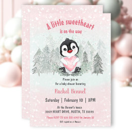Invitación Winter Squerido Valentines Chica Baby Shower