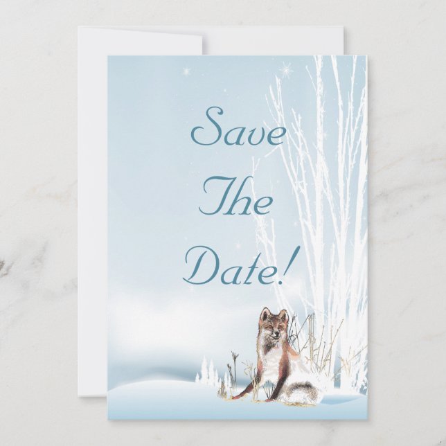 Invitación Winter Wolf (Anverso)