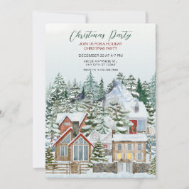 Invitación Winter wonderlad alberga navidades