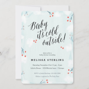 Invitación Winter Wonderland Baby It's Cold Outside Shower