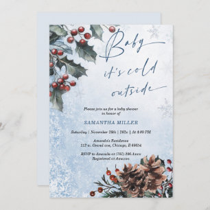 Invitación Winter Wonderland Baby Shower