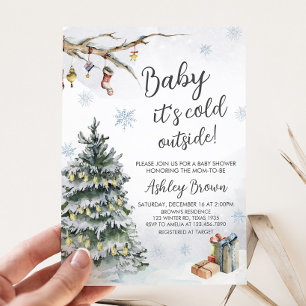 Invitación Winter Wonderland Baby Shower