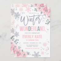 Winter Wonderland Birthday Silver Snowflake