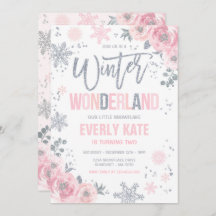 Winter Wonderland Birthday Silver Snowflake