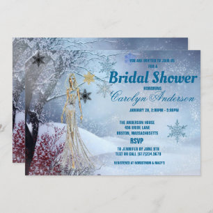 Invitación Winter Wonderland Boda Bridal Shower