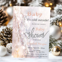 Invitación Winter Wonderland Branches Baby Shower